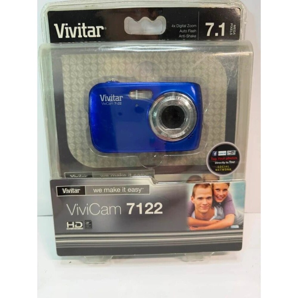Brand New Vivitar ViviCam 7122 Digital Camera 7.1MP Y2K Retro Point and Shoot
